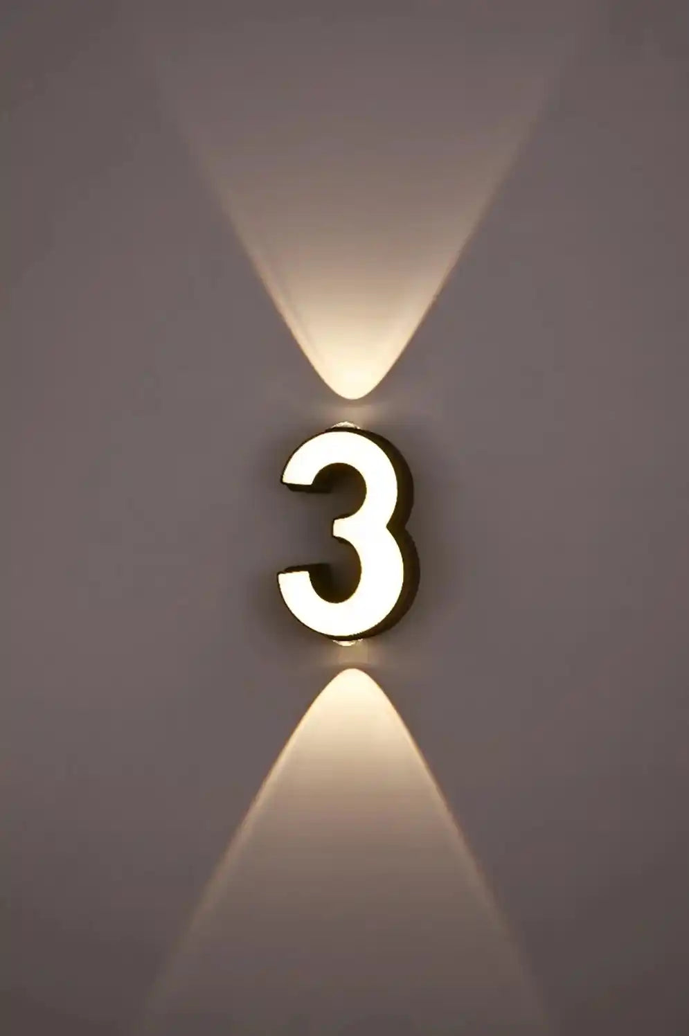 Applique murale extérieure étanche à LED pour porche et jardin, avec chiffres.