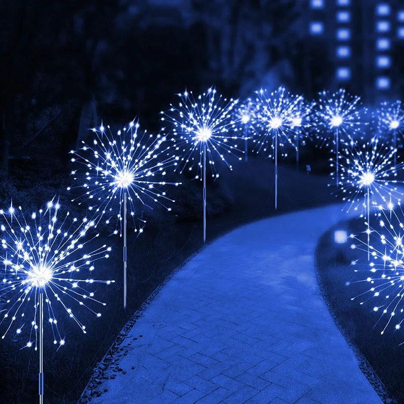 LED Outdoor Solar Firework Light With Color Changeable Design - Lumaz