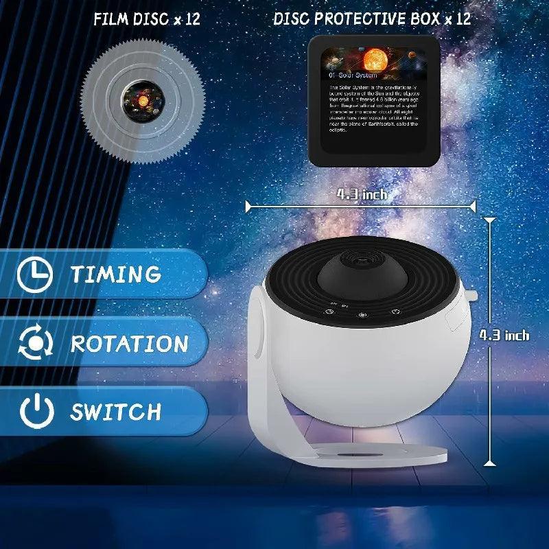 LED Starry Sky Projector Night Light 12IN 1 Planetarium Projector - Lumaz
