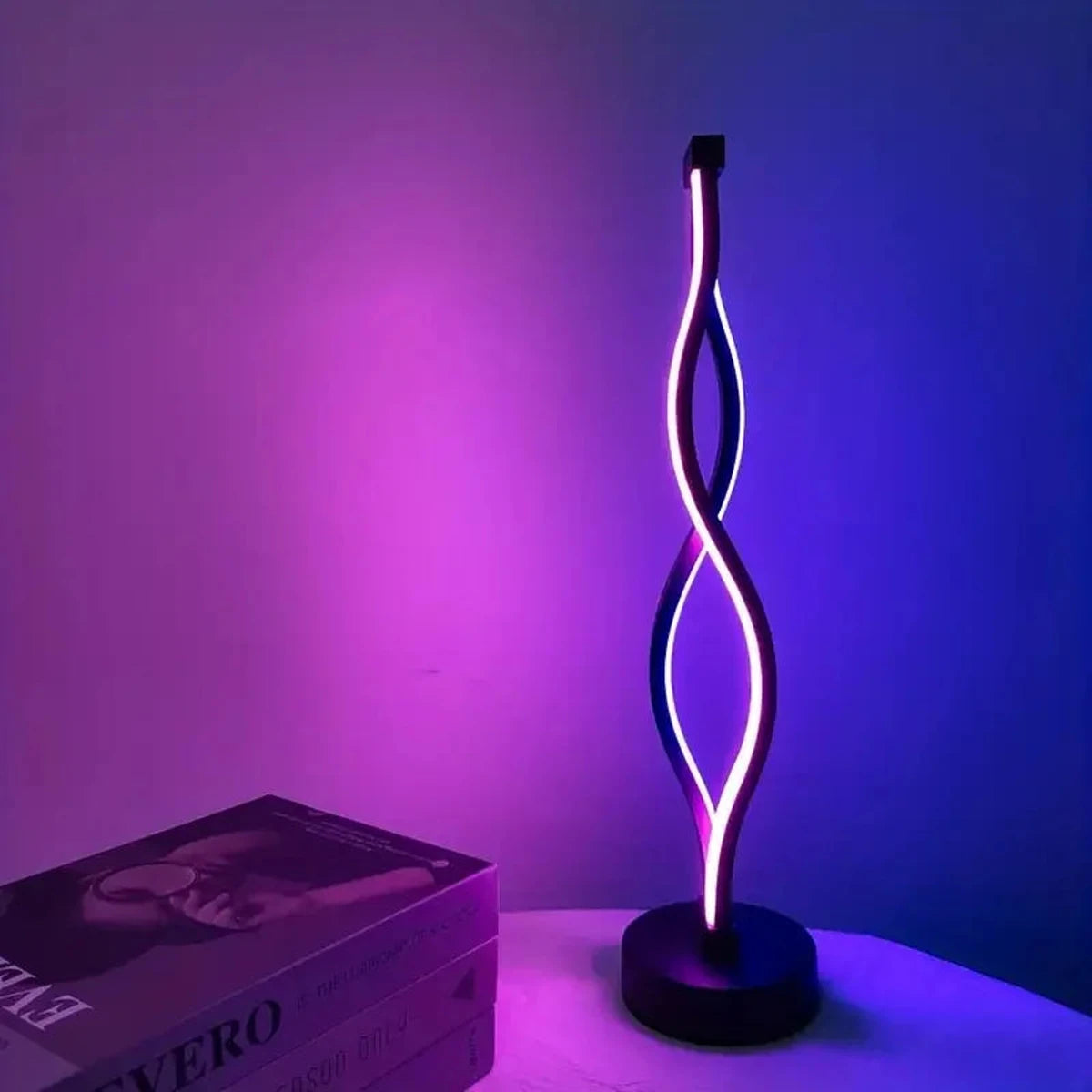 Nordic Creative Spiral LED Table Lamp USB Powered Bedroom Minimalist LED Night Light
