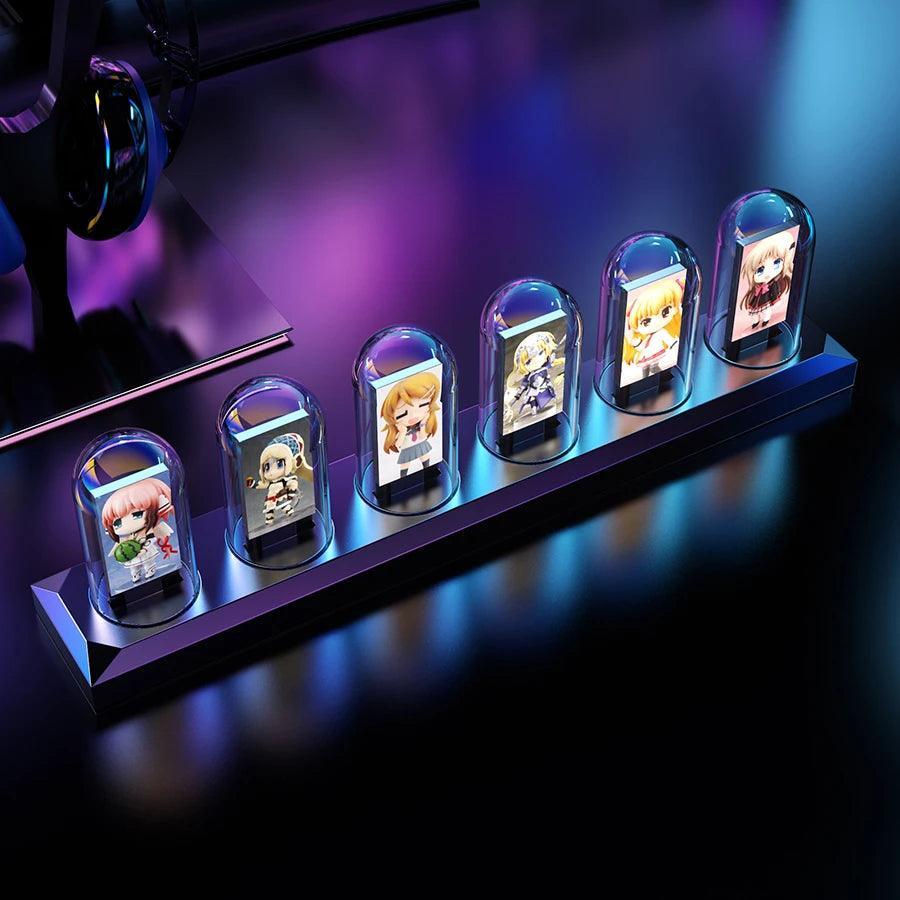 RGB LED Nixie Tube Clock IPS Color Screen - Lumaz