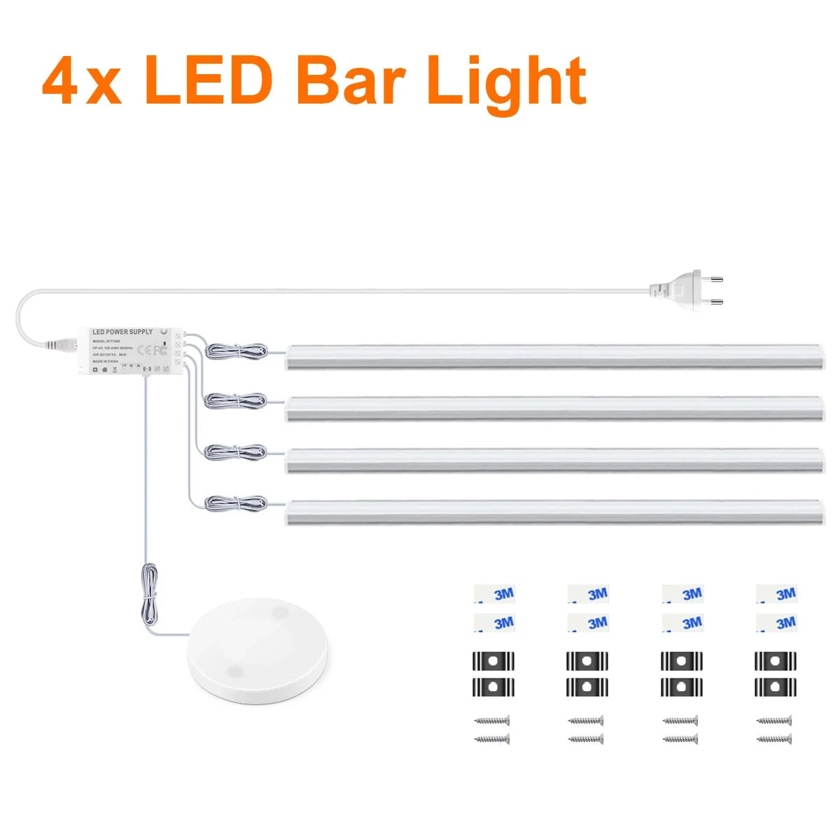 LED-Lichtleiste für die Unterbaumontage mit Berührungs- und Wischsensor – Bohren nicht erforderlich, nur 7 mm ultradünn