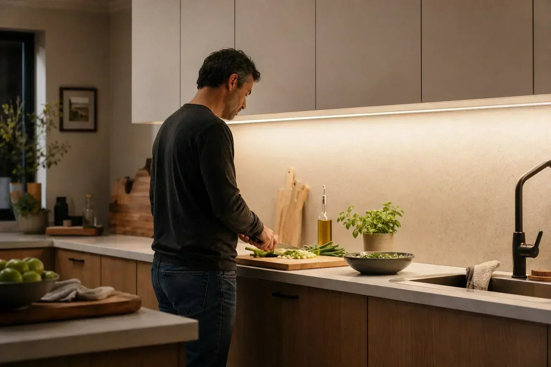 How to Fix Dark Kitchen Countertops with Under Cabinet Task Lighting
