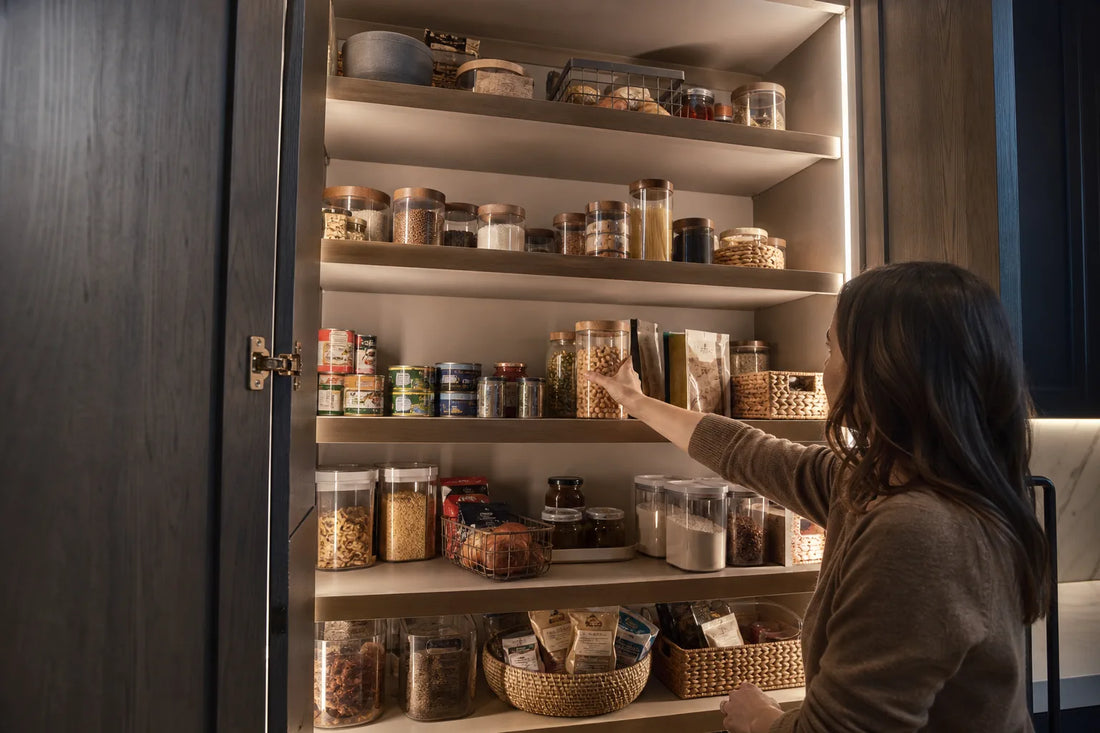 Inside Deep Cabinets & Pantries: Door- or Motion-Activated Lighting Solution