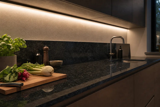 Under Cabinet Lighting for Glossy & Reflective Countertops: Reduce Glare and Reflections
