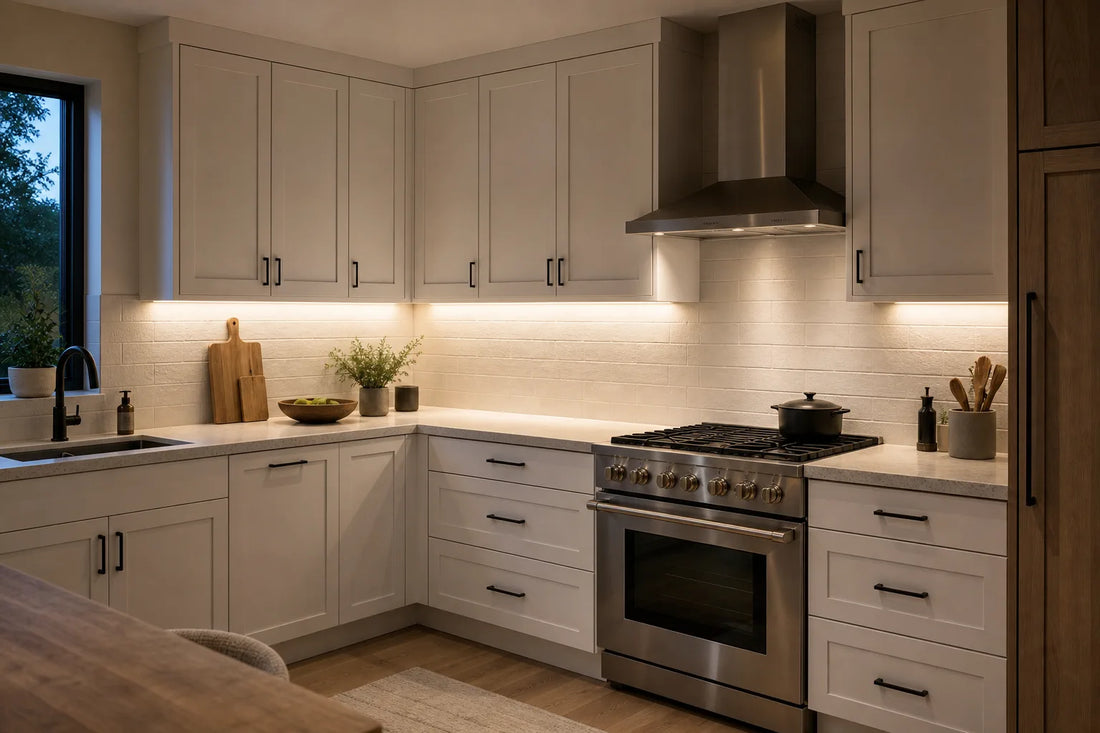 Under Cabinet Lighting for L-Shaped Kitchens: Corners, Gaps & Separate Runs