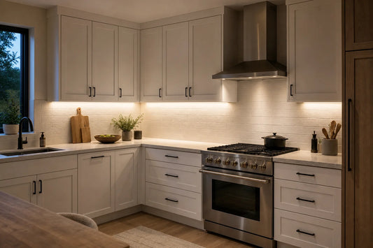 Under Cabinet Lighting for L-Shaped Kitchens: Corners, Gaps & Separate Runs