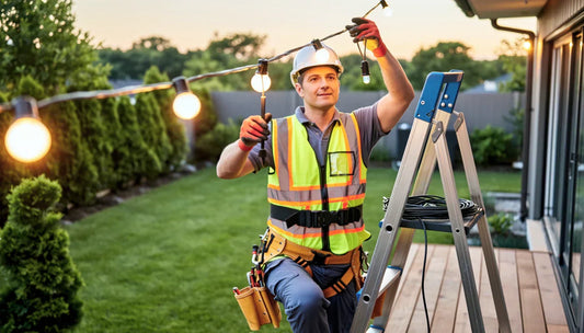 Lumaz -Working at Height Safely: Fall‑Prevention Checklist for Hanging Outdoor Lights