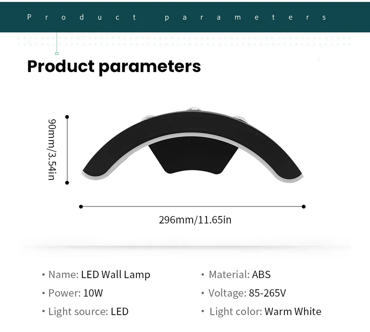 Moderne, schlichte und kreative 10-W-LED-Außenwandleuchte, wasserdicht, für Hof, Tor und Garten