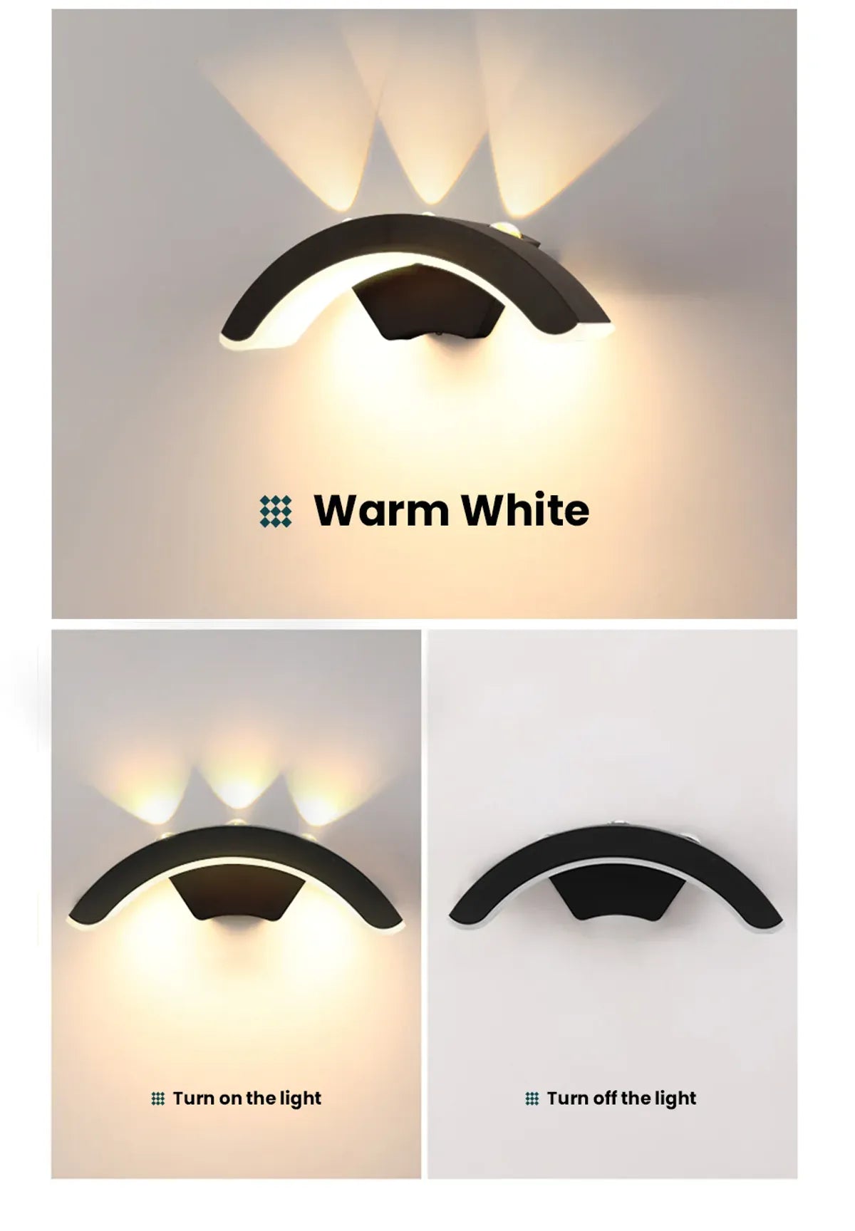 Moderne, schlichte und kreative 10-W-LED-Außenwandleuchte, wasserdicht, für Hof, Tor und Garten