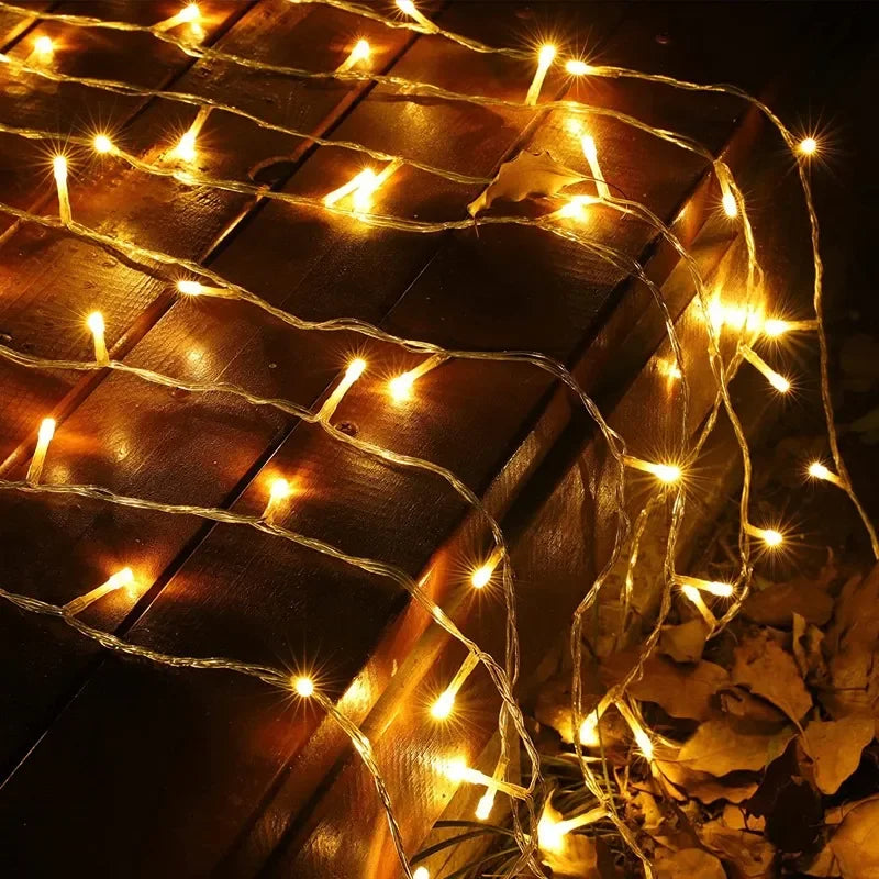 1-10M Battery Operated Outdoor LED Fairy String Lights Waterproof Garland Christmas Lights - Lumaz