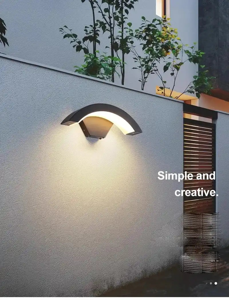 12/18/24W Waterproof Motion Sensor Outdoor Wall Lights Garden Porch Wall Sconce