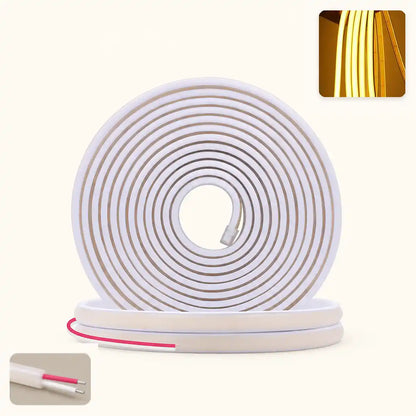 24V IP68 COB Neon-LED-Streifenleuchte – DC-Stecker oder 2-poliges Kabel, flexibel, kürzbar