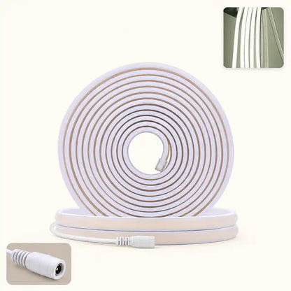 24V IP68 COB Neon-LED-Streifenleuchte – DC-Stecker oder 2-poliges Kabel, flexibel, kürzbar