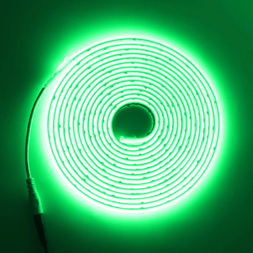 12V IP68 Waterproof COB Neon LED Strip Lights With DC Plug 320LEDs Lighting RA90 Flexible Silicone Tube Tape Light - Lumaz