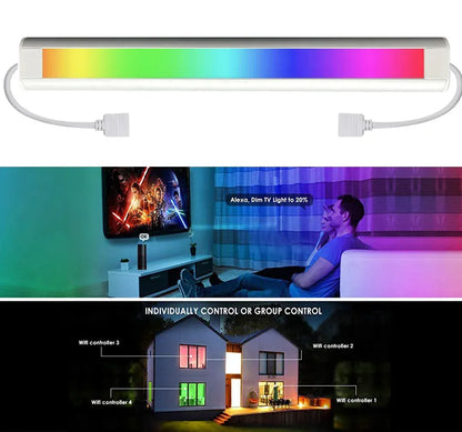 12V Bewegungsmelder Tuya Wifi RGBCCT LED-Unterbauleuchte, dimmbar für die Küche