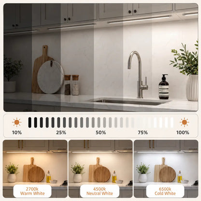 Bande lumineuse LED Tuya WiFi pour dessous de meuble - RGBCCT 6 broches, intensité variable, détecteur de mouvement