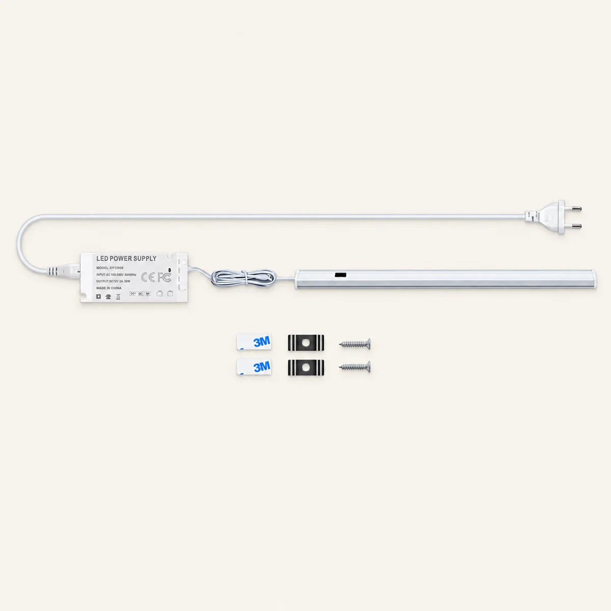 Handwisch-Bewegungssensor Unterbau-LED-Lichtleisten-Set – 12V Aluminium