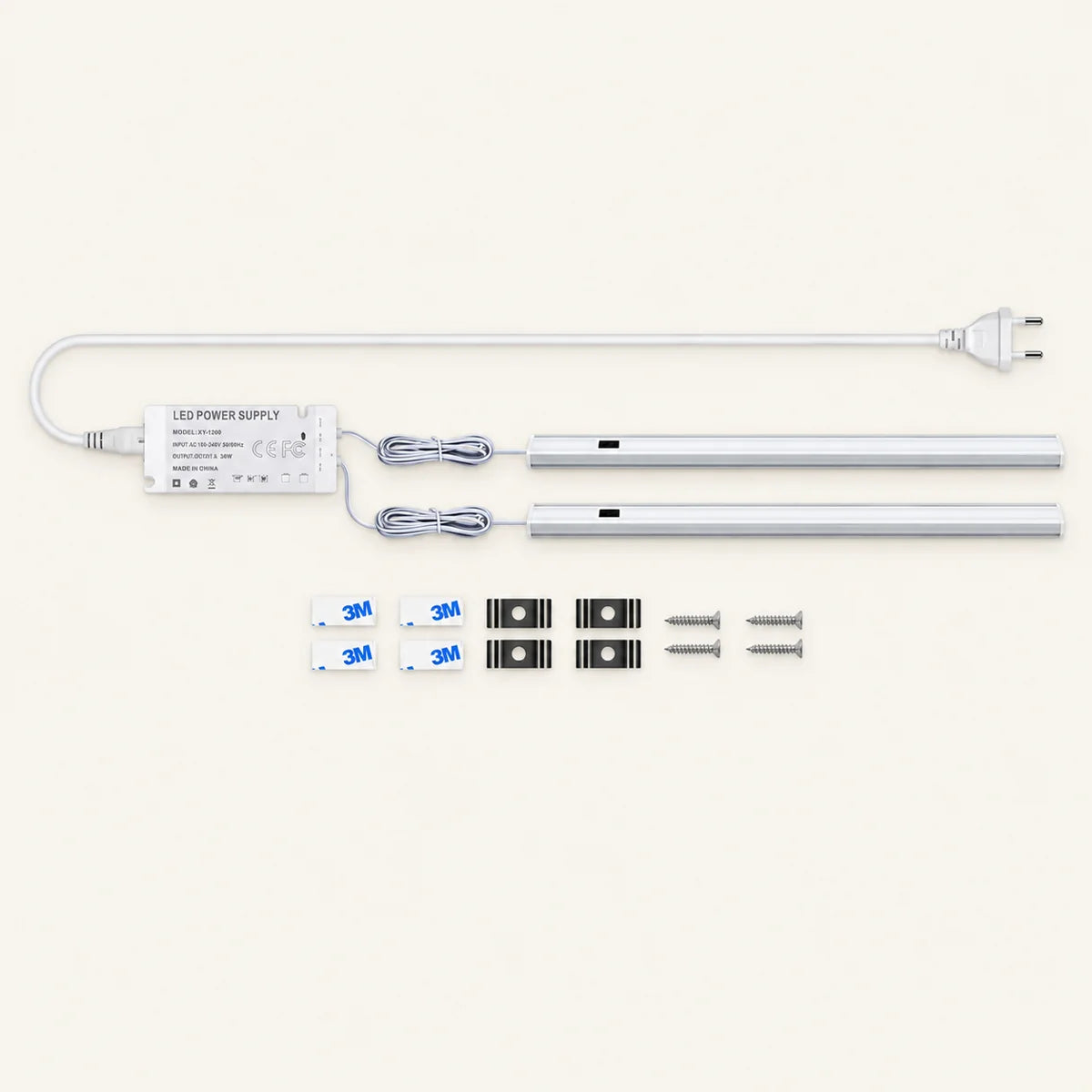 Handwisch-Bewegungssensor Unterbau-LED-Lichtleisten-Set – 12V Aluminium