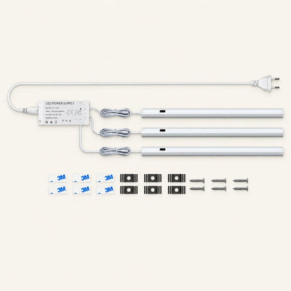 Handwisch-Bewegungssensor Unterbau-LED-Lichtleisten-Set – 12V Aluminium