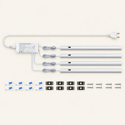 Handwisch-Bewegungssensor Unterbau-LED-Lichtleisten-Set – 12V Aluminium