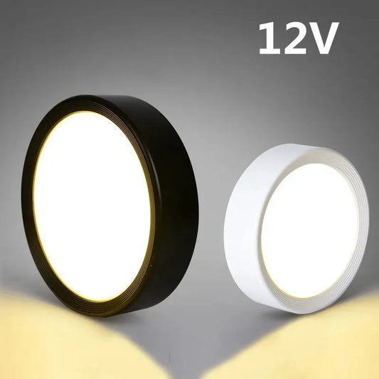 12V Under Cabinet LED Puck Lights Waterproof Surface Mounted LED Ceiling Lights