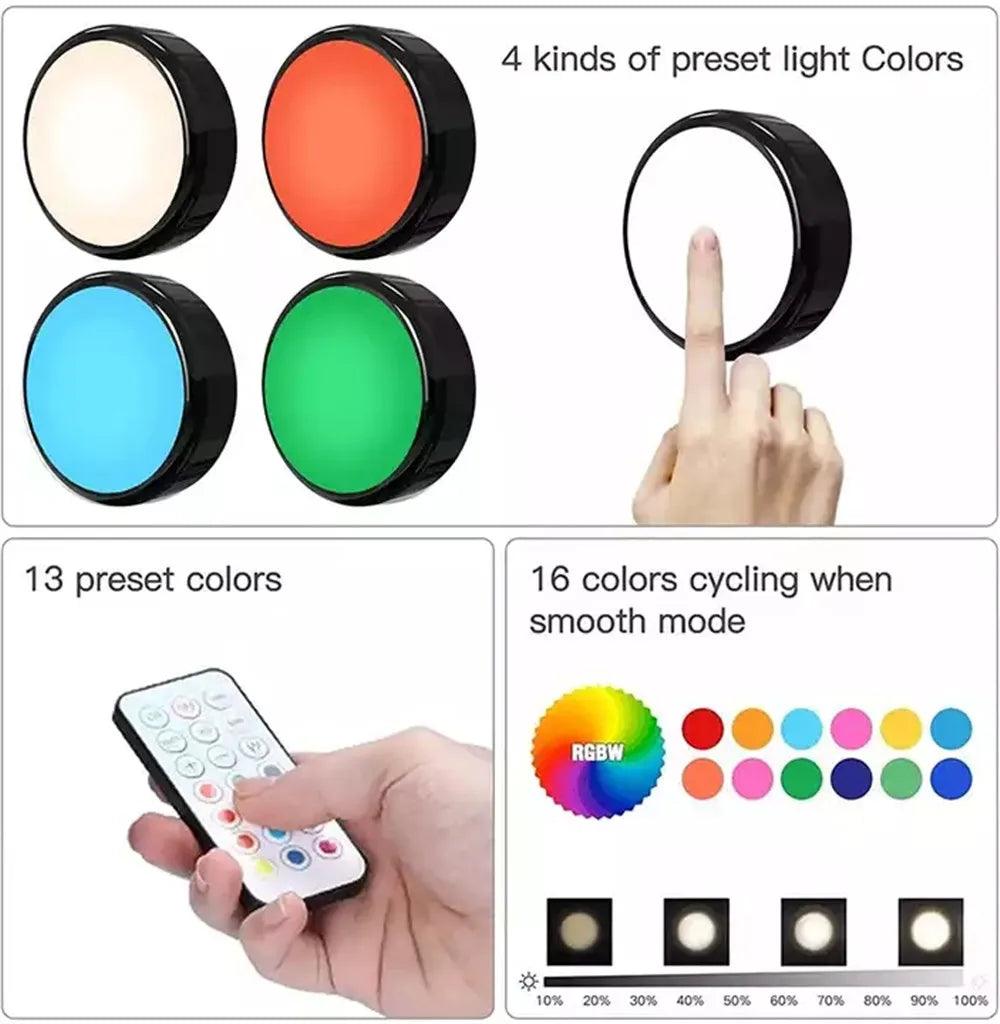 Led Remote Battery 13-farbige, batteriebetriebene Unterbauleuchte mit Fernbedienung ...