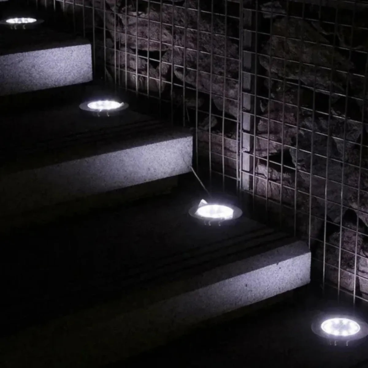 1/4/8 Stück Solar-Untergrundleuchten für den Außenbereich, Wegstrahler für die Gartendekoration