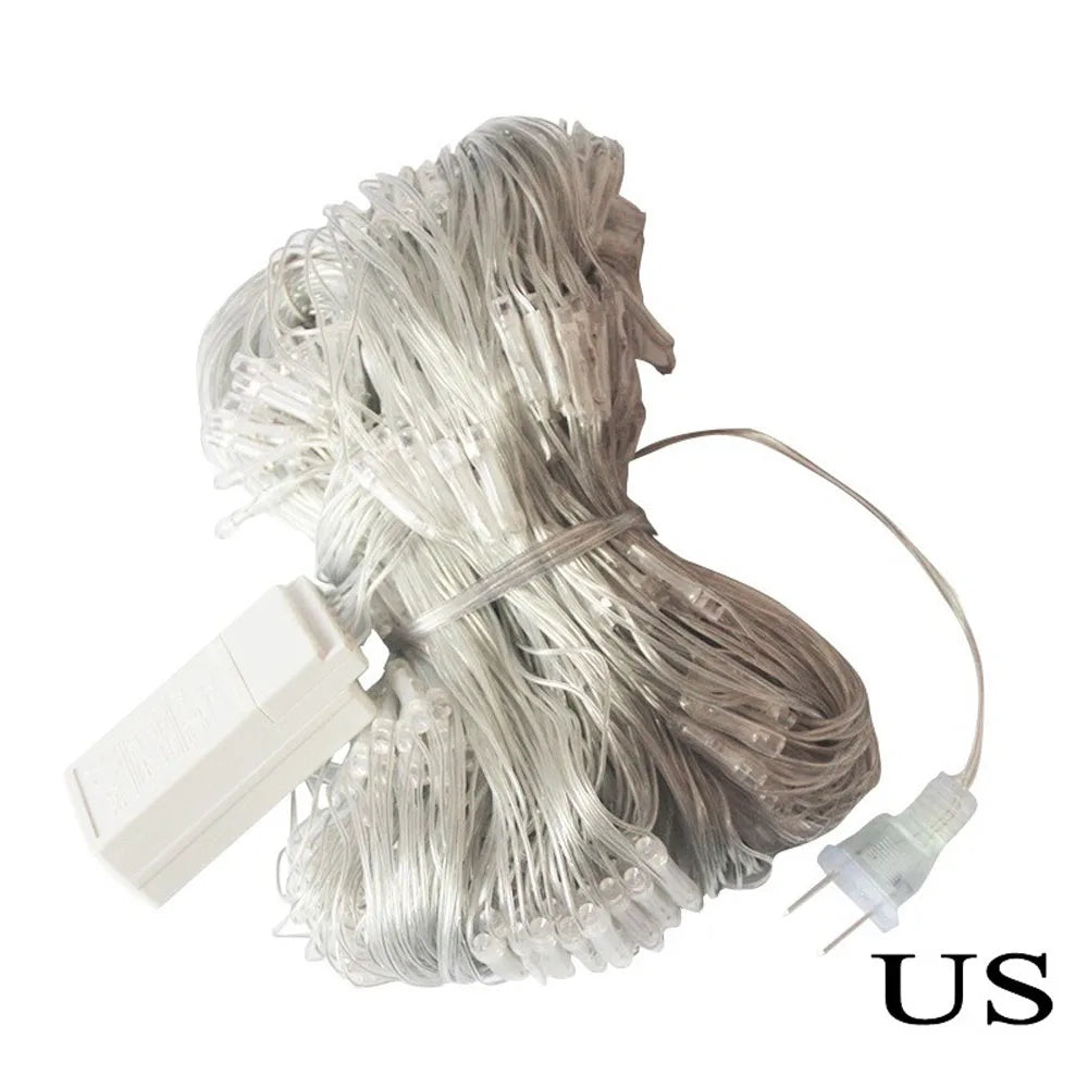 Electronic Mesh String LED Net Mesh String Lights - Plug-and-Play, Connectable, Waterproof, M ...