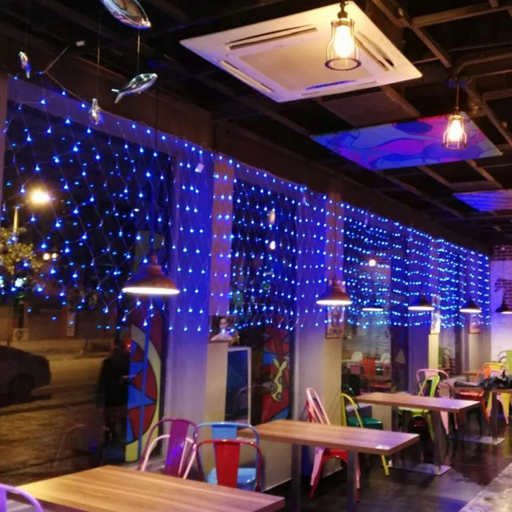 String Mesh Decor LED Net Mesh String Lights - Plug-and-Play, Connectable, Waterproof, M ...
