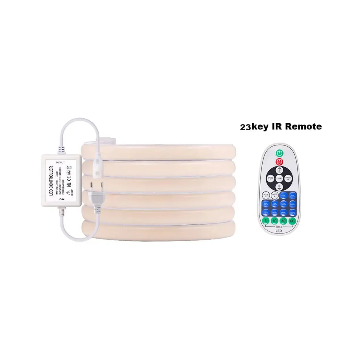 220V COB LED Neon Lichtschlauch - Tuya Smart WiFi Bluetooth Dimmbar, IP68, 288 LEDs/m
