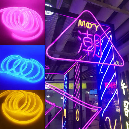 220V IP67 Waterproof 360 Round Neon Led Strip Light With SMD 2835 Tube Flexible Rope Lights - Lumaz