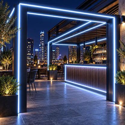 220V 360° Round Neon LED Strip Light - IP67 Waterproof, SMD 2835