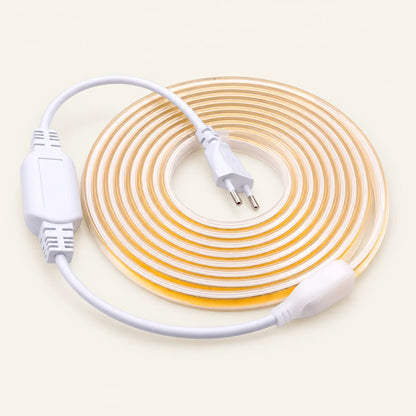 Bande LED COB haute tension 220 V - 360 LED/m, étanche IP67, IRC 90