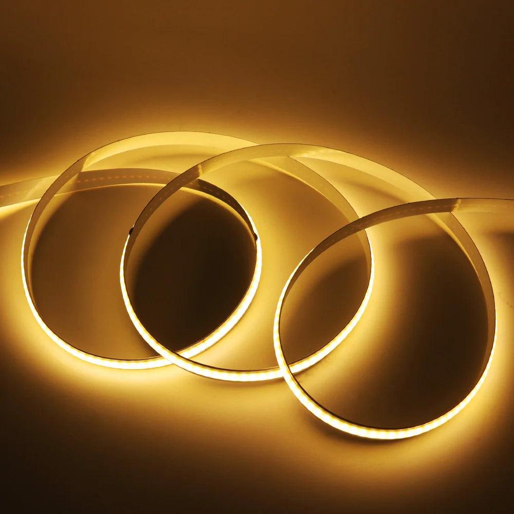 24V COB LED Strip Lights With 480/528 LEDs Flexible Tape 3mm/5mm/8mm PCB - Lumaz