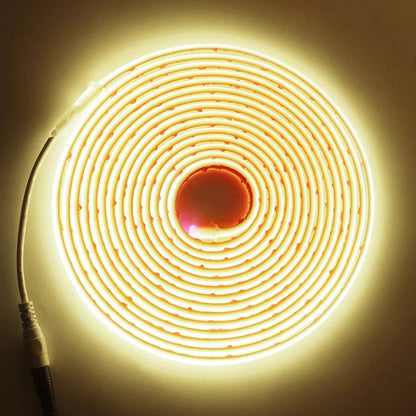 24V IP68 Waterproof COB Neon LED Strip Lights With DC Plug 320LEDs Lighting RA90 Flexible Silicone Tube Tape Light - Lumaz