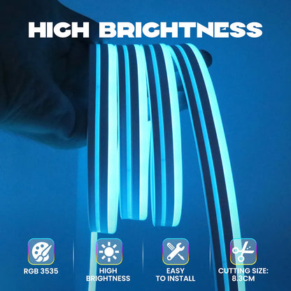 24v Rope Rgb Controller DC 24V RGB Neon Rope LED Strip Light - App Control, Music Sync, Waterp ...