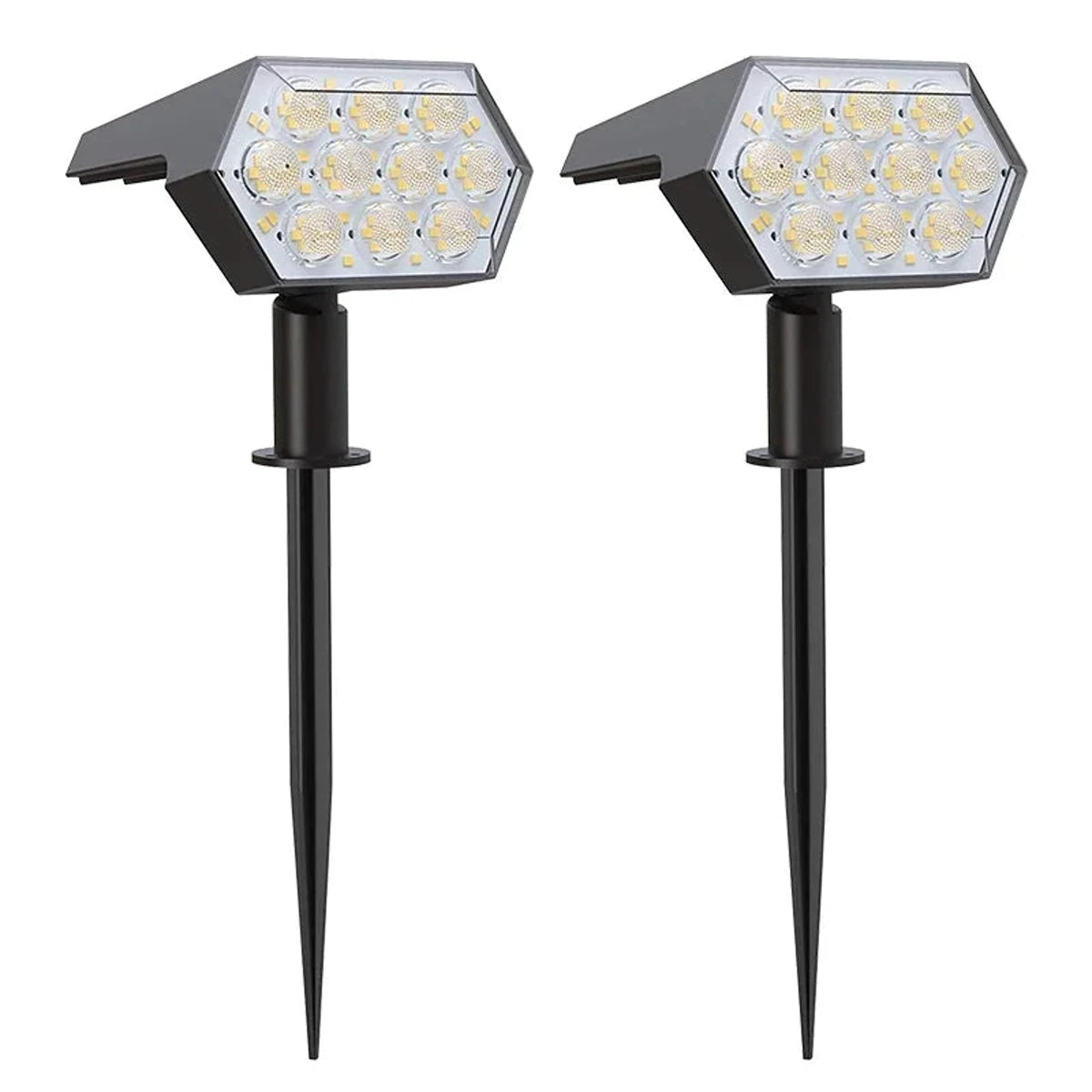 3 Lighting Mode 92 LED Outdoor Solar Spot Lights IP67 Waterproof 2 In 1 Garden Lights