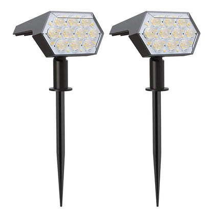 3 Lighting Mode 92 LED Outdoor Solar Spot Lights IP67 Waterproof 2 In 1 Garden Lights