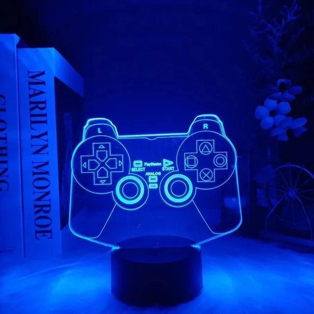 3D LED Desk Lamp Gaming Lights Game Romme Night Light - Lumaz