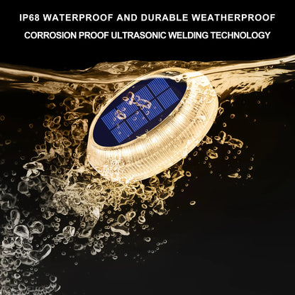 4/6 Pack Solar Driveway Deck Lights Outdoor IP68 Waterproof Stick on for Step Pool Pathway