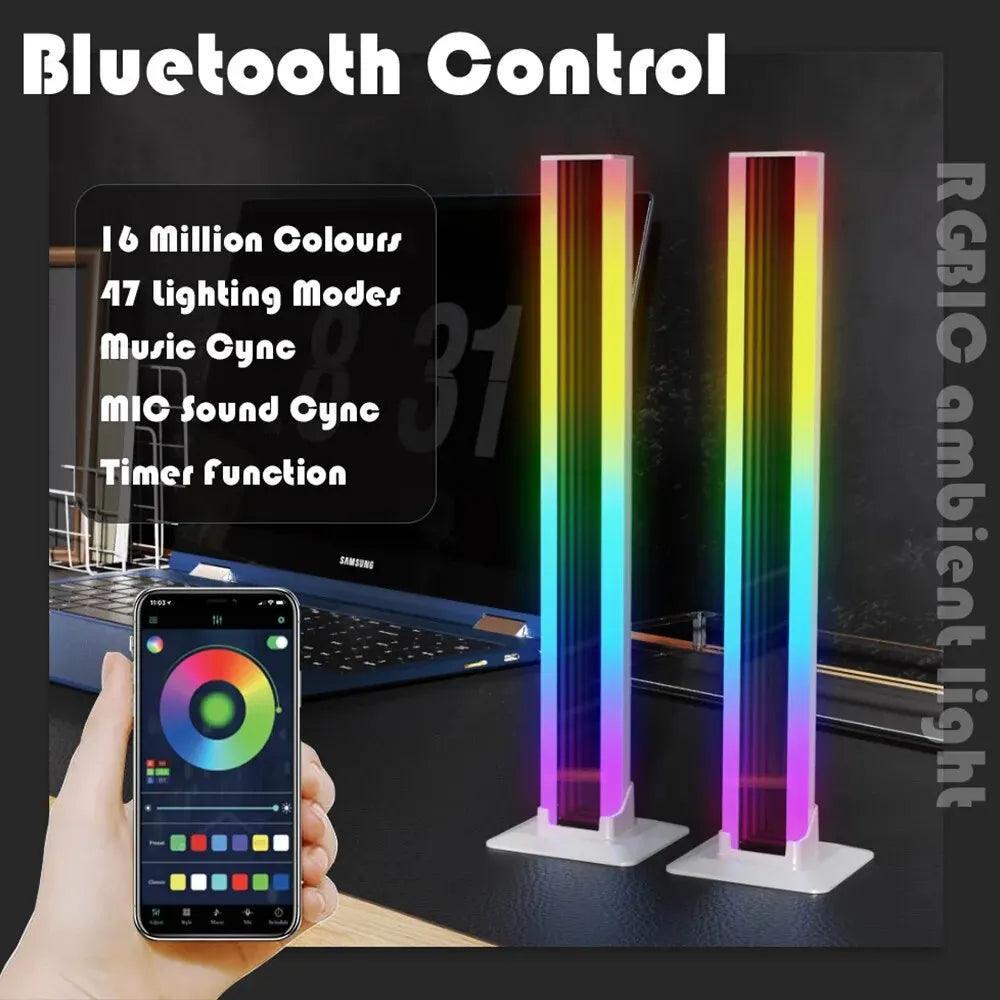 5050 RGBIC LED Bluetooth Desktop Ambient Light Gaming Lights - Lumaz