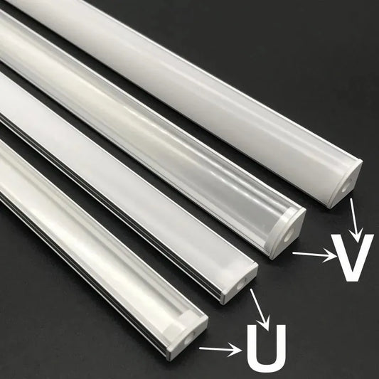 50cm Aluminum Profile Led Corner Channel Holder for LED Light Bar Cabinet Kitchen Closet