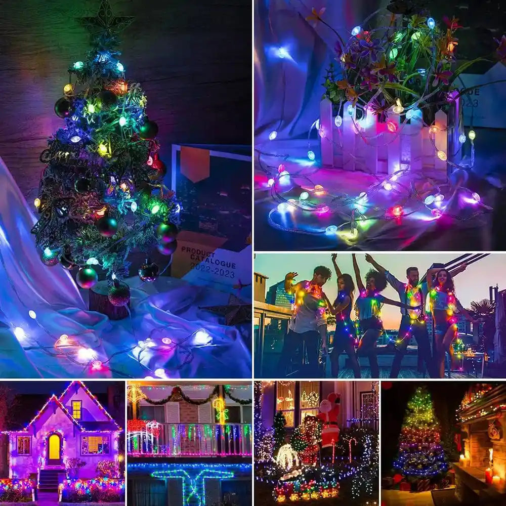 5M10M20M USB RGBIC LED Fairy Lights Smart APP Control Christmas String Lights - Lumaz