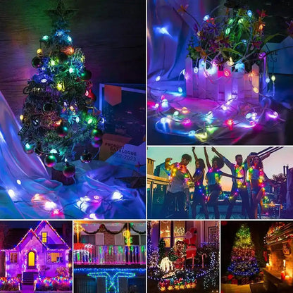 5M10M20M USB RGBIC LED Fairy Lights Smart APP Control Christmas String Lights - Lumaz