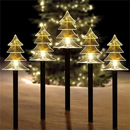 5PC Solar Christmas Fawn Christmas Pathway Lights with Waterproof - Lumaz