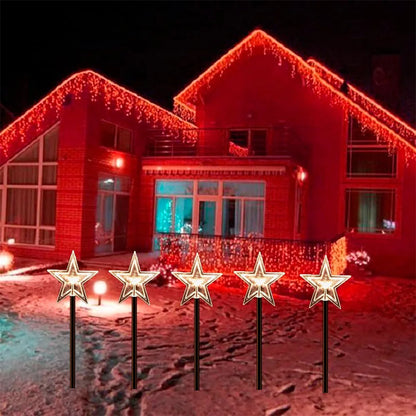 5PC Solar Christmas Fawn Christmas Pathway Lights with Waterproof - Lumaz