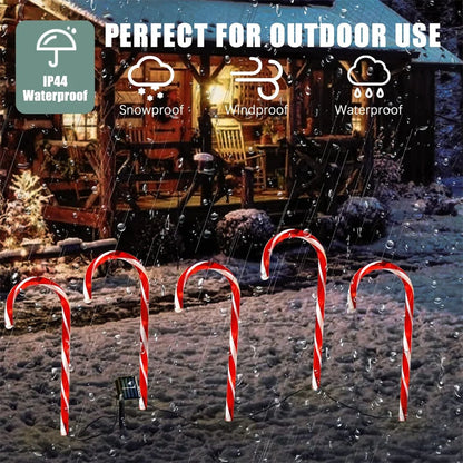 5PC Solar Christmas Fawn Christmas Pathway Lights with Waterproof - Lumaz