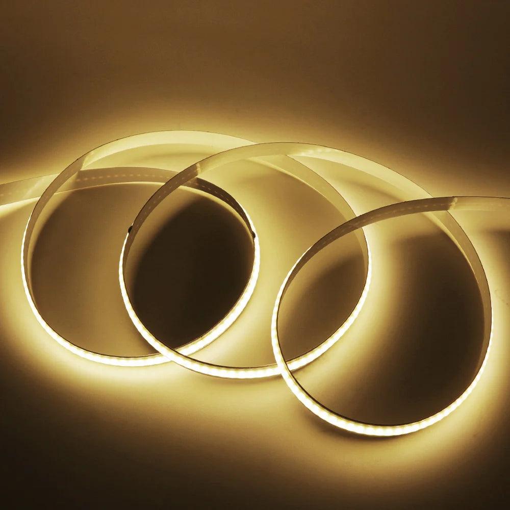 5V COB LED Strip Lights 480/528 LEDs Flexible Tape 3mm/5mm/8mm PCB - Lumaz