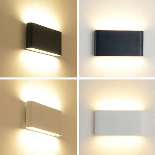 6/12W Aluminum LED Wall Light Waterproof for Garden Lighting Living Room Stairs